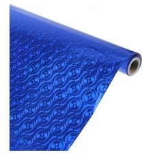 Calligrata Плёнка самоклеящаяся, голография, синяя, 0.45 х 3 м, 3 мкм