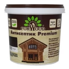 Масляный антисептик Forwood премиум 3л для защиты дерева до 10лет цвет палисандр для наружных и внутренних работ без запаха