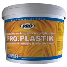 PRO COLORE Краска для пластика , дерева и металла без запаха PRO.PLASTIK 1л ,RAL-1019