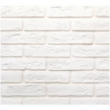 Касавага Джерси искусственный камень белый (47 шт) (0,5 кв.м) / CASAVAGA Jersey декоративный облицовочный кирпич белый (упак.47 шт) (0,5 кв.м)
