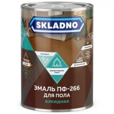 Престиж Холдинг эмаль ПФ-266 "SKLADNO" красно-коричневая 20 КГ (1)