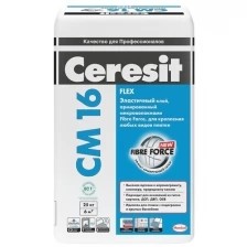 Клей для плитки Ceresit CM 16/25 эластичный
