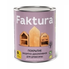 Пропитка Faktura, для дерева, защитно-декоративная, золотой дуб, 0.7 л, 208463